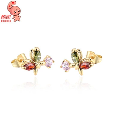 Серьги из платины и циркония, золото, AliExpress, Amazon, 18 карат, оптовая продажа