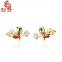 Серьги из платины и циркония, золото, AliExpress, Amazon, 18 карат, оптовая продажа