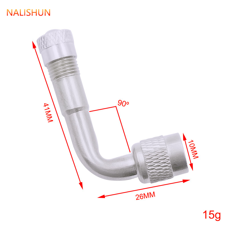 Boquilla inflable boquilla de aire boquilla de extensión multifunción codo doble válvula de neumático interior tubo de extensión boquilla de aire varilla de aire