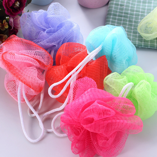 Small size children's bath ball color bath ball foaming net bath ball Bath flower bath bath ball bubble net
