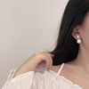 Tide, South Korean silver needle, fashionable summer goods, fresh earrings, silver 925 sample, simple and elegant design, internet celebrity