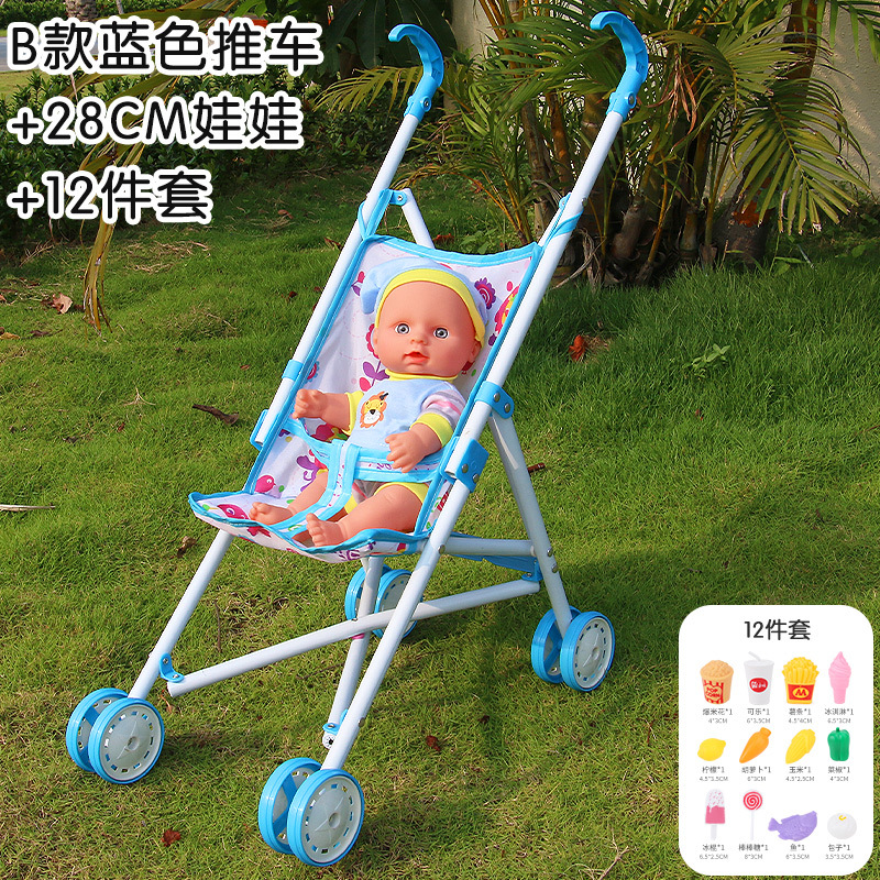 Cochecito de bebé de hierro al por mayor directo con muñeca de simulación