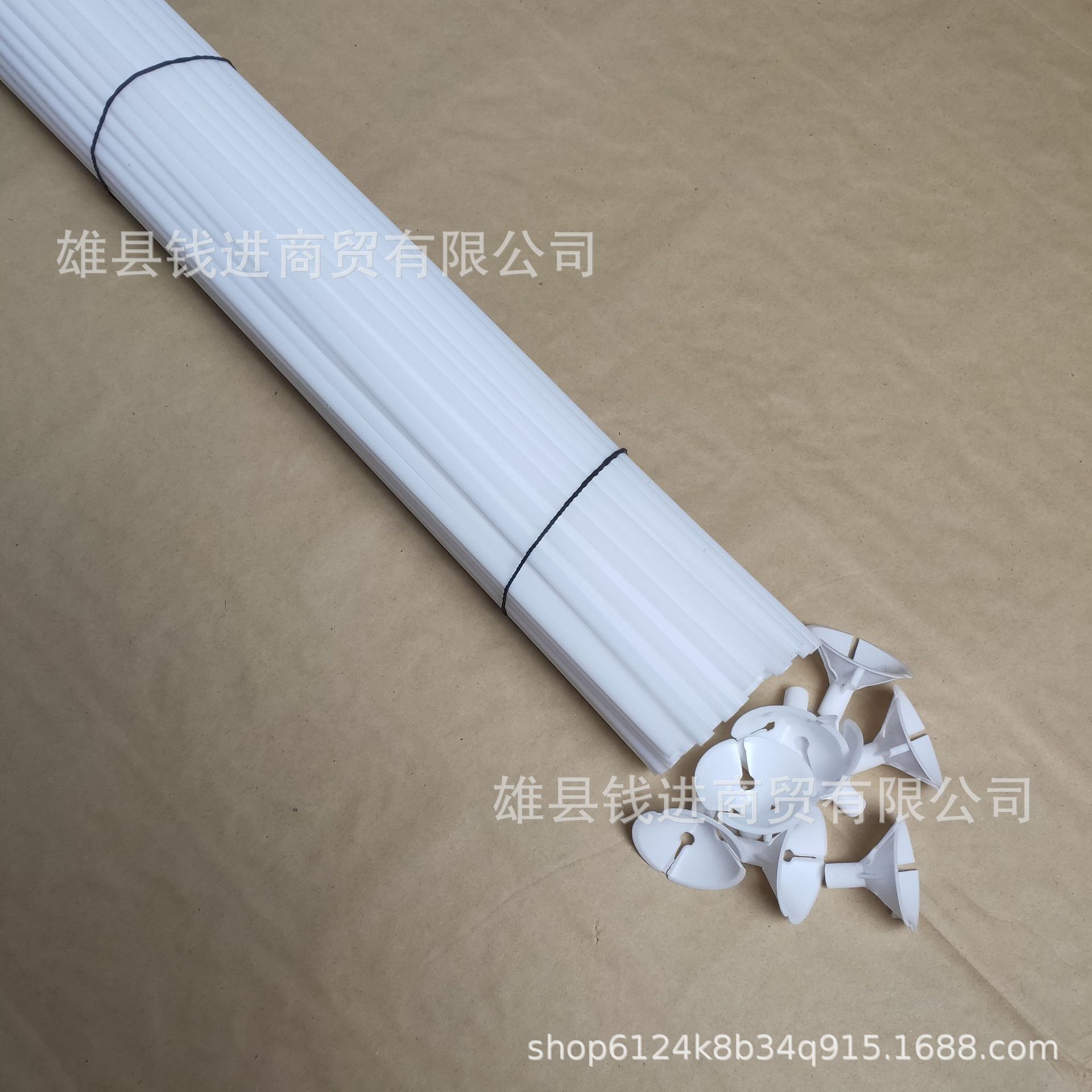 Fábrica al por mayor engrosada globo varilla soporte accesorios de plástico alargado engrosado globo varilla macaron color boda diseño