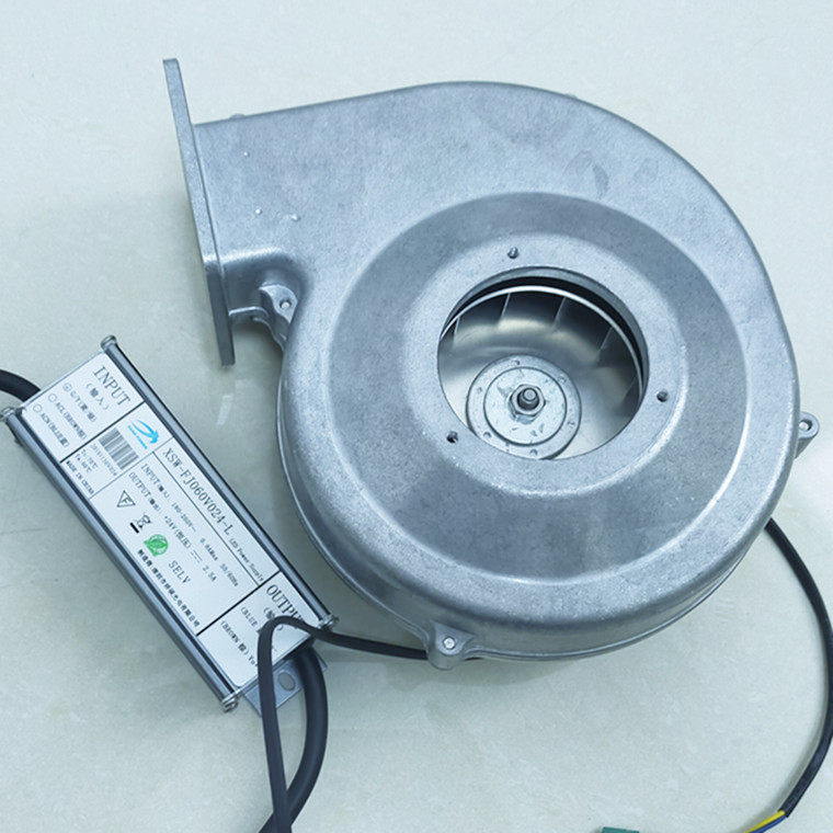 60W烟雾净化吸尘负压抽风机 小体积大风量直流无刷排烟风机厂家