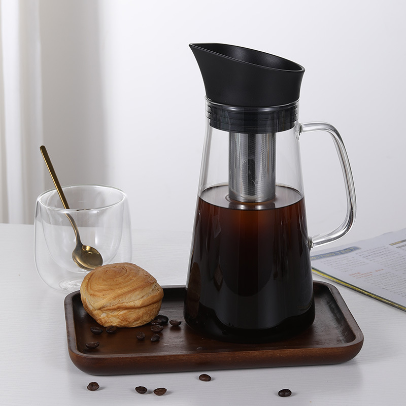 Factory wholesale glass brewing cold extraction pot coffee sharing pot teapot High Borosilicate cold kettle