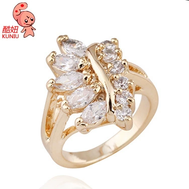 Zirconium, platinum ring with stone, Aliexpress, 18 carat