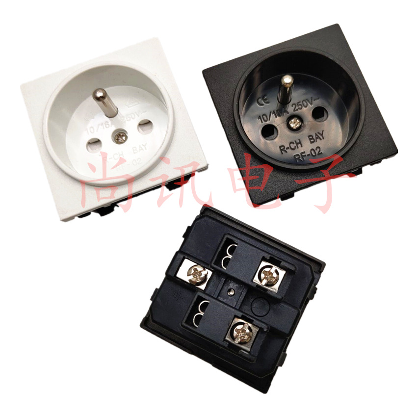 法规插座 法式插座 RF-02欧规插座JK-F2 CECB德式电源插座RICHBAY