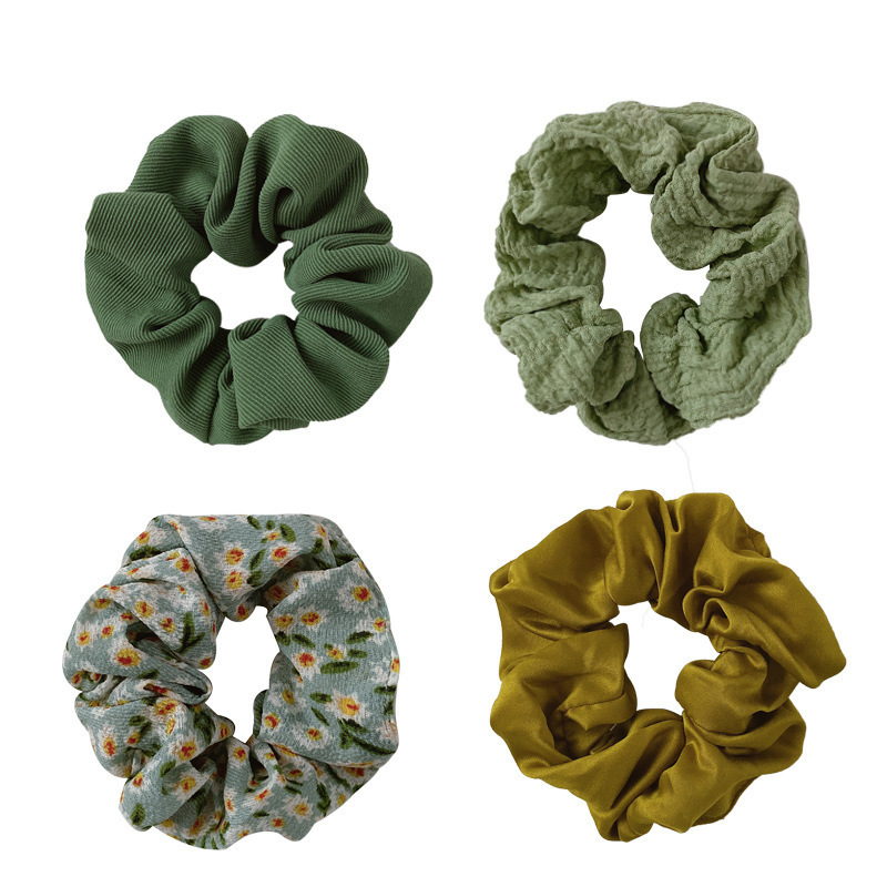 Corea Jk cuerda de pelo ins nuevo transfronterizo grande intestino pelo moda tela celosía tocado simple lindo pelo accesorios hembra