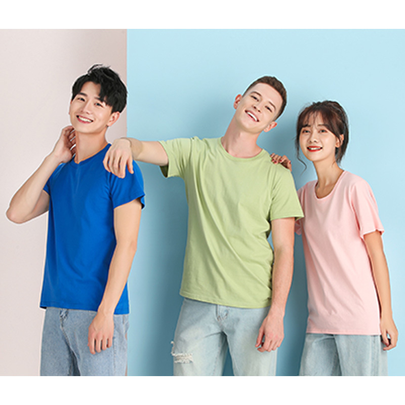 Verano personalizado nueva camiseta de algodón puro impreso logotipo patrón de publicidad camisa cultural al por mayor ropa de trabajo promocional corporativa image 5
