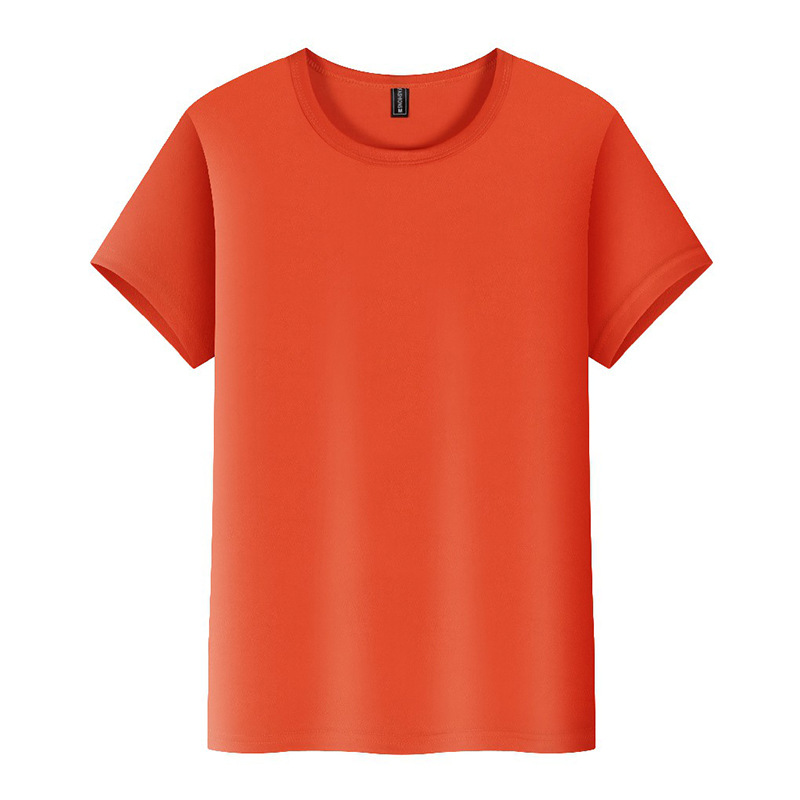 De alta gama de seda de hielo de secado rápido cuello redondo Camiseta logotipo personalizado publicidad camisa cultural camisa polo ropa de trabajo personalizada al por mayor
