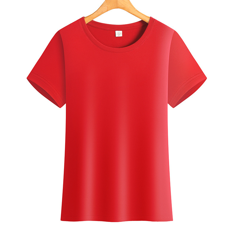 Camiseta de cuello redondo de algodón logotipo personalizado camisa cultural camisa de publicidad camisa de polo manga corta ropa de trabajo personalizada ropa de grupo al por mayor image 5