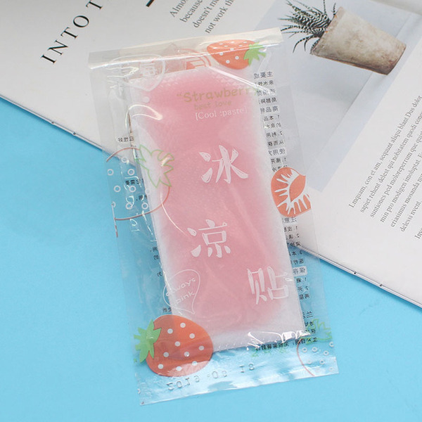 Summer Cartoon Cooling Stickers for Mobile Phones, Cooling and Cooling for Students, Military Training, Heatstroke Prevention, Cooling Fruit-Flavored Ice Stickers, Portable