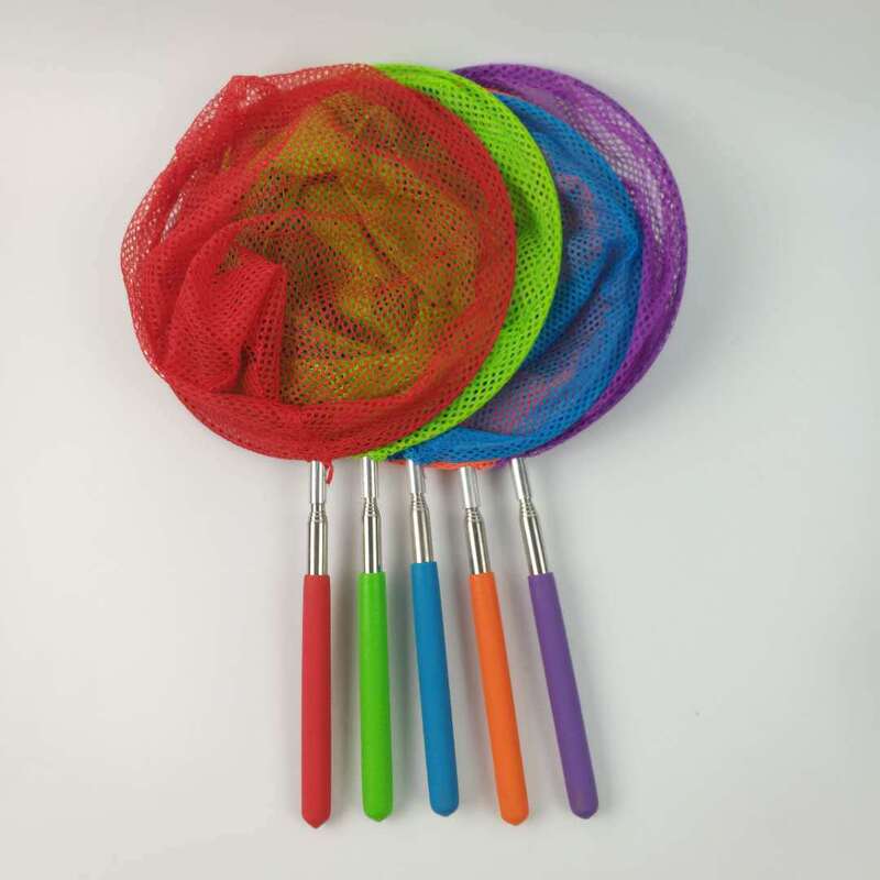 Outdoor children's toys to catch insects butterfly net fishing net pocket stainless steel telescopic fishing net pocket manufacturers wholesale