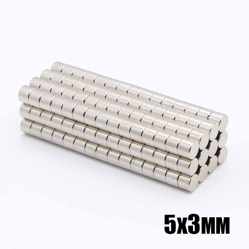 D5x3 mm直径5-25钕铁硼圆形磁铁强力磁铁强磁吸铁石磁铁镀镍磁钢