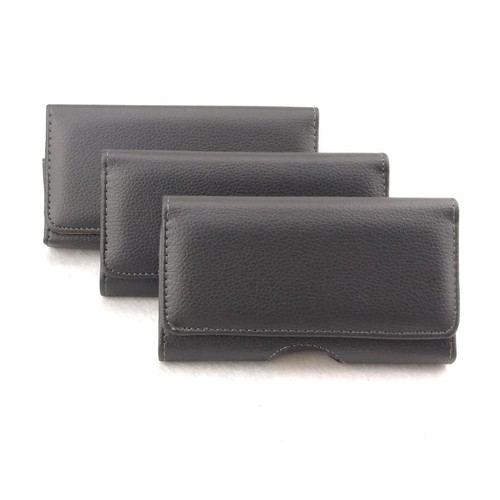 Suitable for Apple 11plus mobile phone waist leather case universal belt through waist bag XR XSMAX Huawei