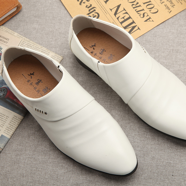 Business Dress Leather Shoes Men's Photo Studio Wedding Photography Men's Shoes Youth Korean British White Casual Leather Shoes Business Dress Leather Shoes Men's Photo Studio Wedding Photography Men's Shoes Youth Korean British White Casual Leather Shoes