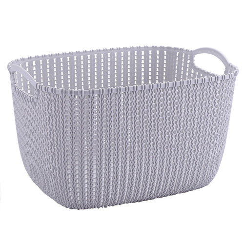 Storage basket plastic wardrobe storage box shower basket desktop imitation wicker dirty clothes basket toy basket carry-on storage basket