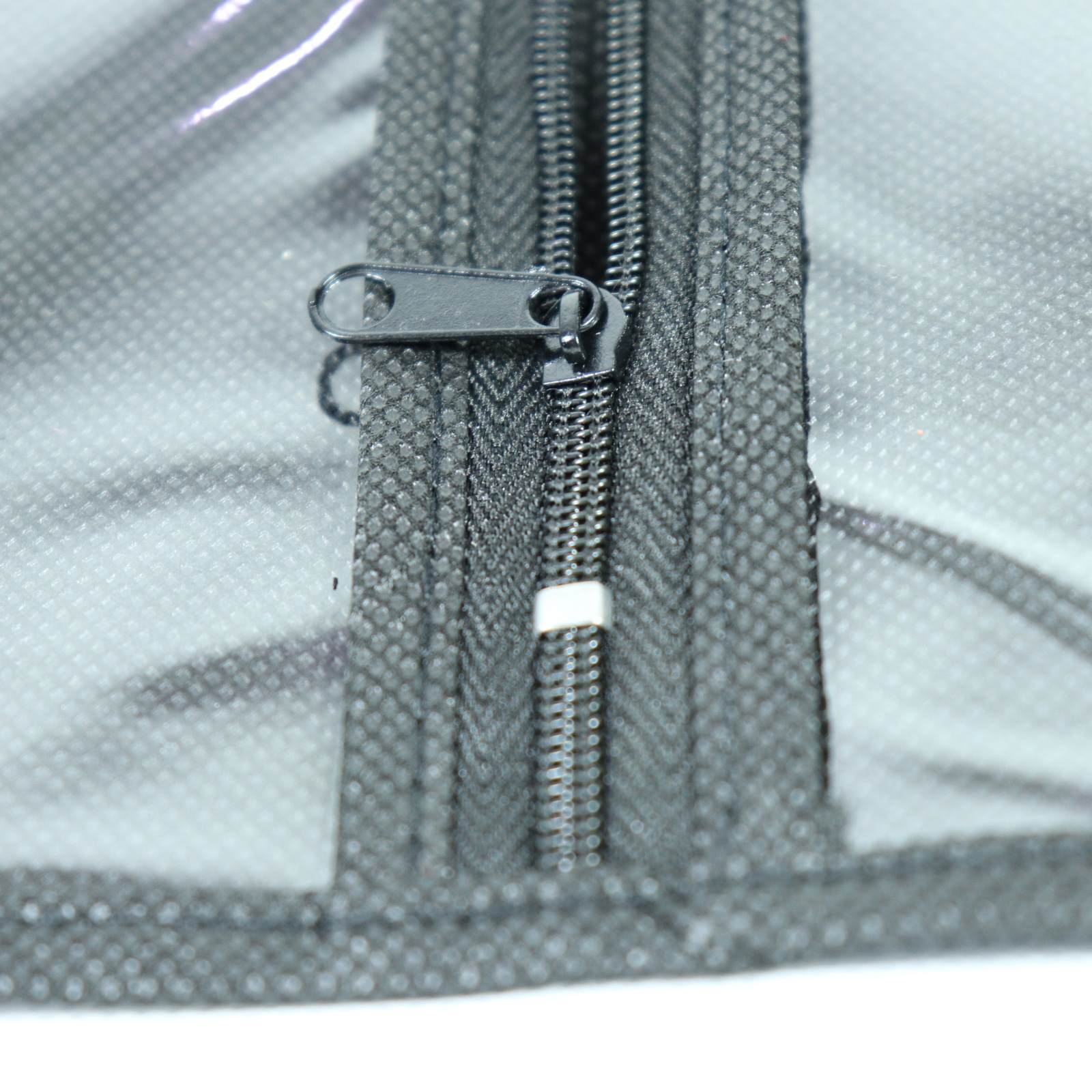 Cubierta de peluca no tejida bolsa de polvo de peluca negra 29*60 cubierta de polvo de cremallera no tejida bolsa de traje pequeño para niños