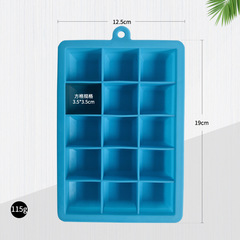 Silicone Ice Tray 15 Slots Ice Cube Mold Square Ice Cube Mold with Lid Household Ice Making Mold Ice Tray Wholesale