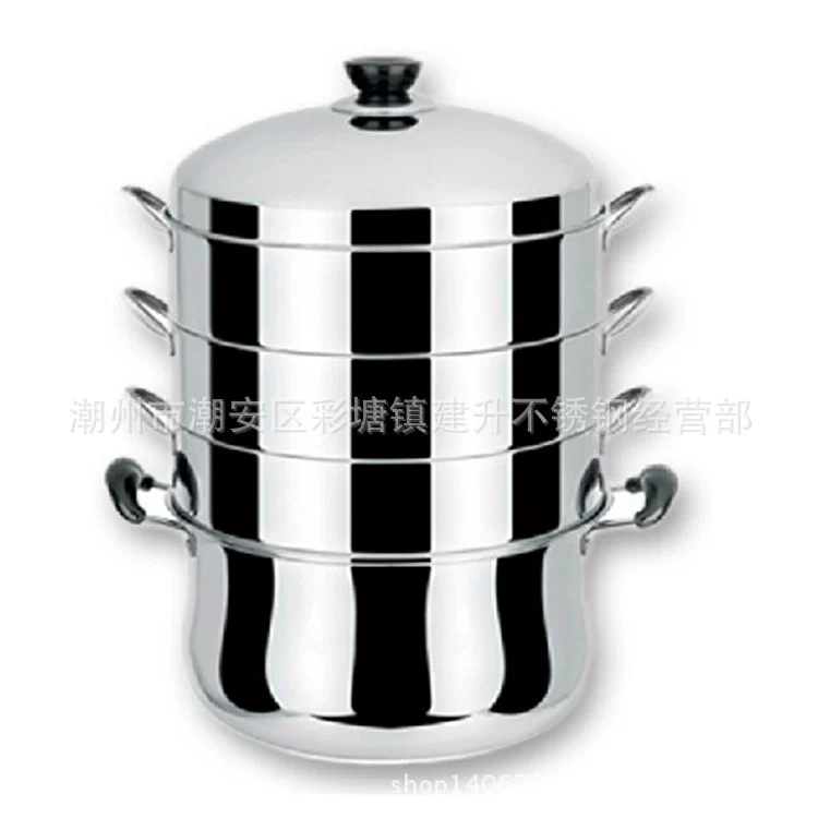 Stainless steel steamer by Jian Sheng Da, энергосберегающий пароварник, утолщенный четырехслойный, без запаха, высокая эффективность и экономия, кастрюля