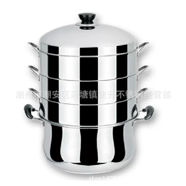 Stainless steel steamer by Jian Sheng Da, энергосберегающий пароварник, утолщенный четырехслойный, без запаха, высокая эффективность и экономия, кастрюля