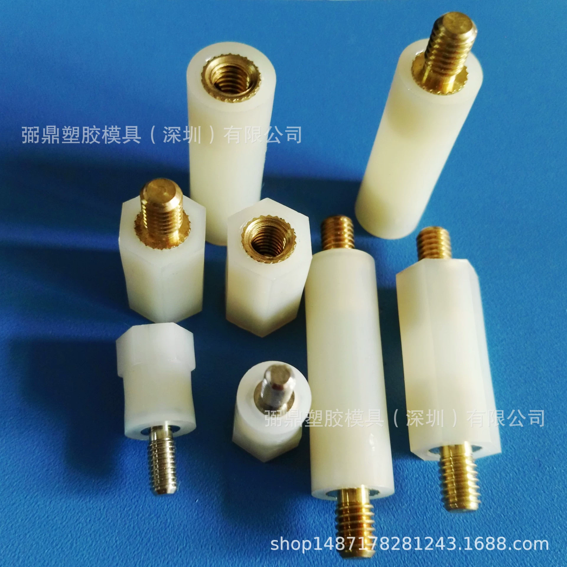 Медная опорная колонна с винтовой гайкой высокопрочная Медная гайка винтовая прокладка шестиугольная медная нейлоновая колонна