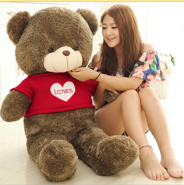 Large Sweater-Hugging Bear Plush Toy Teddy Bear Doll Rag Doll Children's Creative Gift for Girls Large Sweater-Hugging Bear Plush Toy Teddy Bear Doll Rag Doll Children's Creative Gift for Girls