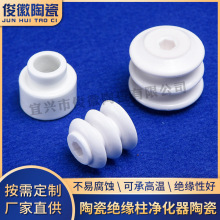 厂家供应95氧化铝陶瓷绝缘子 瓷瓶 瓷柱 油烟净化器电阻陶瓷加工