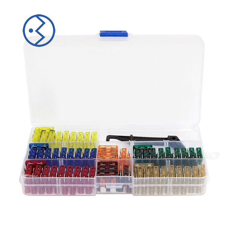 现货热销组合装 3A到40A多电流配夹子易更换 汽车插片保险丝盒装