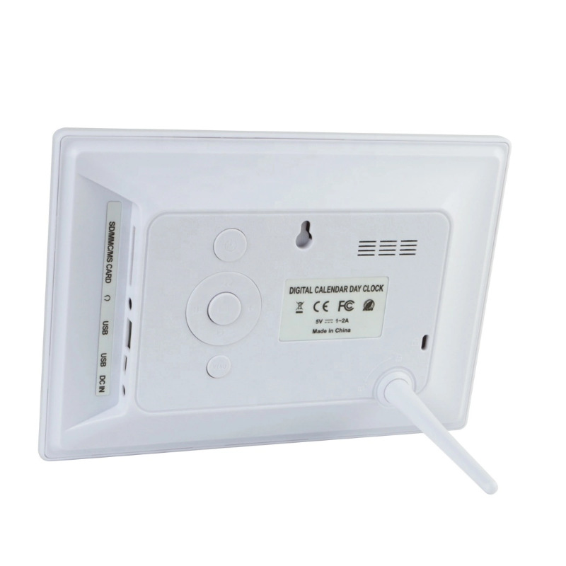 Reloj digital de 7 pulgadas, marco de fotos digital, fuente grande, calendario, reloj, pantalla IPS, reloj digital HD