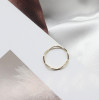 Adjustable accessories, wavy ring with pigtail, Japanese and Korean, on index finger