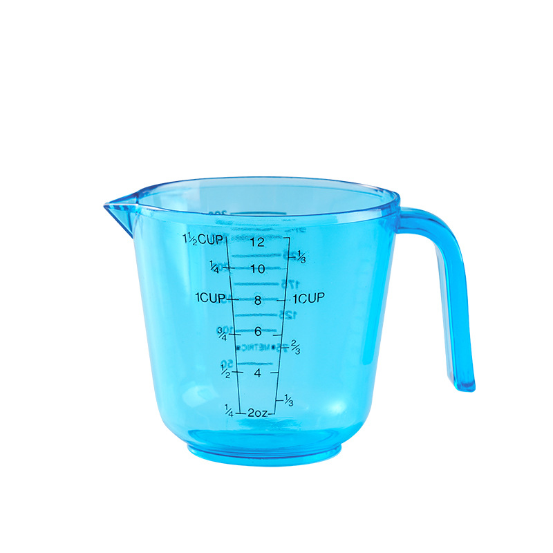 Taza Medidora con Escala 150/300/600/1000ml de Poliestireno, Transparente, para Repostería