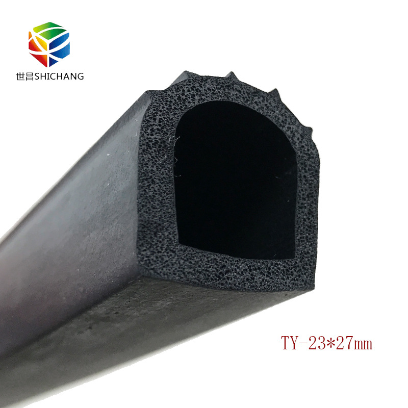 三元乙丙D型发泡橡胶密封条 机械密封条半圆形橡胶条