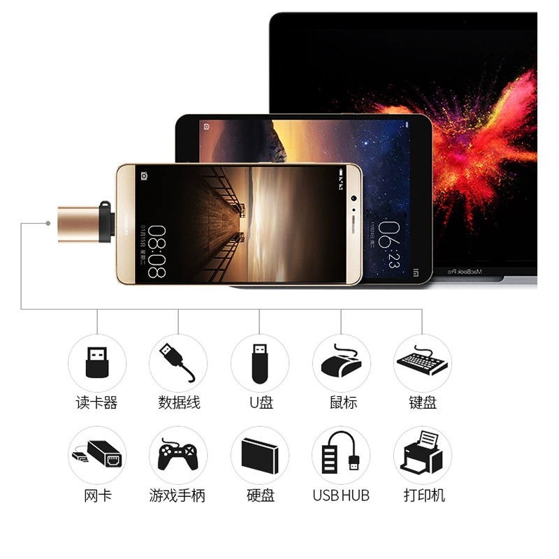 Прямая продажа с завода Android OTG соединитель ротатор USB3.0 к Android V8Microotg ротатор U-диск считыватель карт