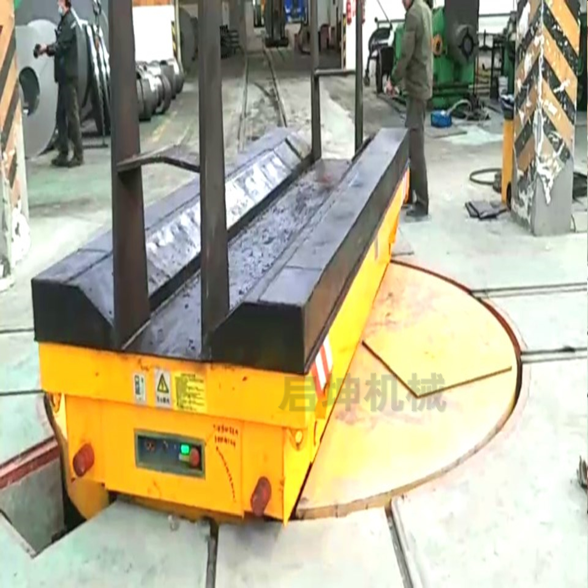 电动地平车装卸方便电动转台 电动平车有轨地平车卷材运输台车