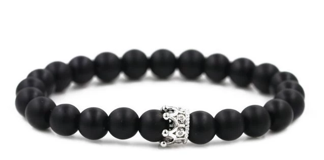 Beaded bracelet, 8mm, micro incrustation, Aliexpress