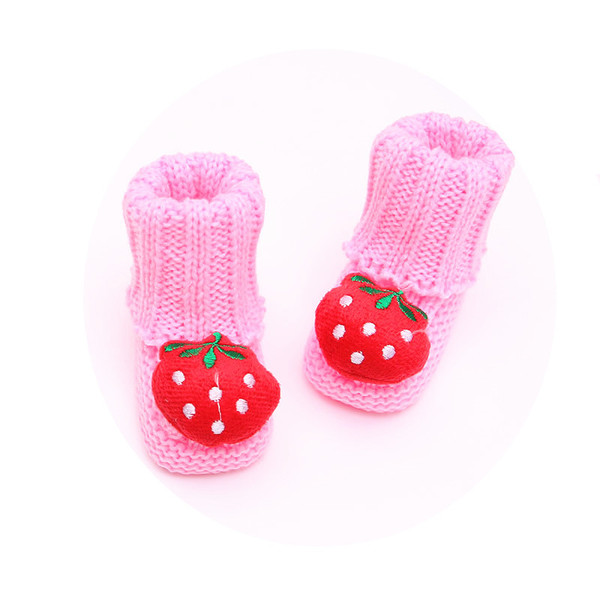 Handmade finished knitted spring and autumn baby wool shoes newborn…