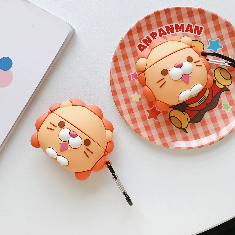 Защитный чехол Cartoon для Apple AirPods 1/2/Pro/3 — силиконовый брелок, совместим с беспроводной зарядкой
