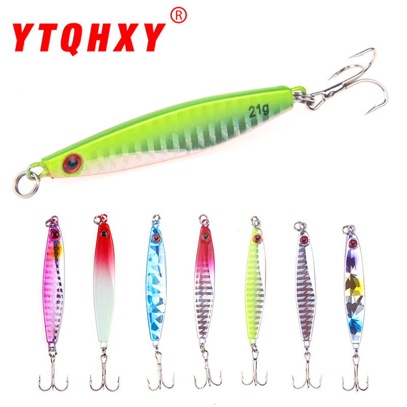 Placa de hierro Luya cebo lejos lanzando cebo falso lentejuelas plomo pescado rebordear cebo bajo Productos de artes de pesca