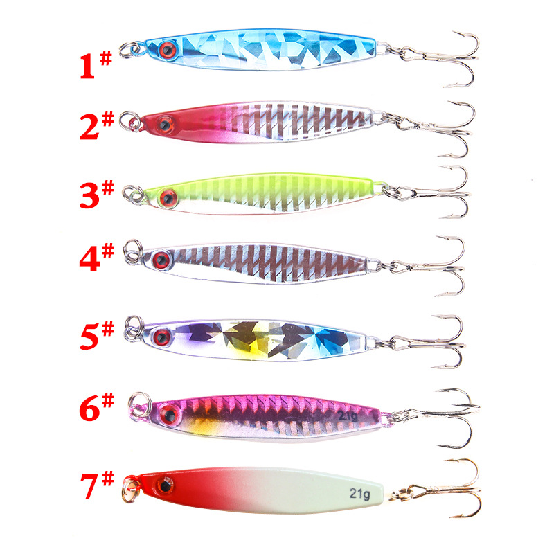 Placa de hierro Luya cebo lejos lanzando cebo falso lentejuelas plomo pescado rebordear cebo bajo Productos de artes de pesca