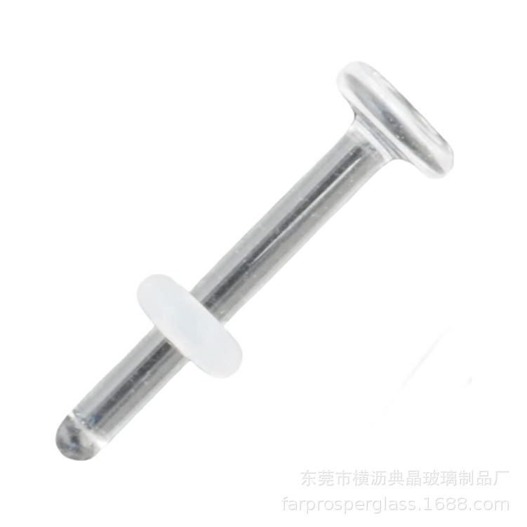 Transparent invisible glass earrings