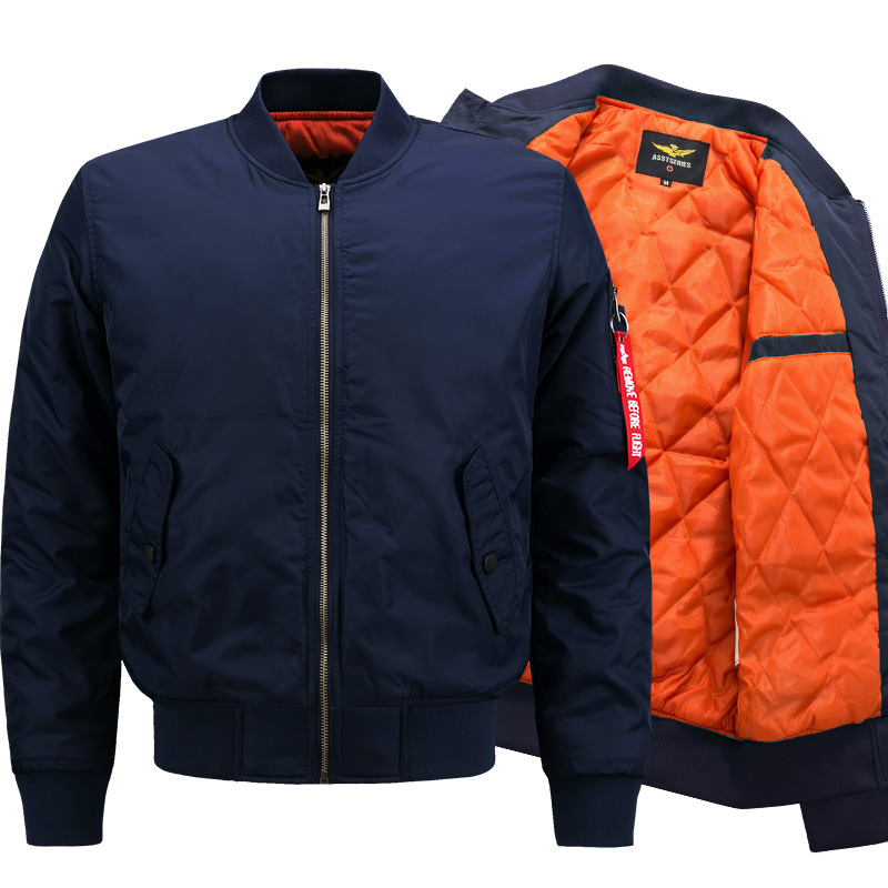 Otoño e Invierno DE LA Fuerza Aérea N ° 1 MA01 chaqueta de los hombres engrosada más tamaño de la chaqueta acolchada de algodón suelta chaqueta de béisbol de moda casual Chaqueta de algodón acolchada de los hombres