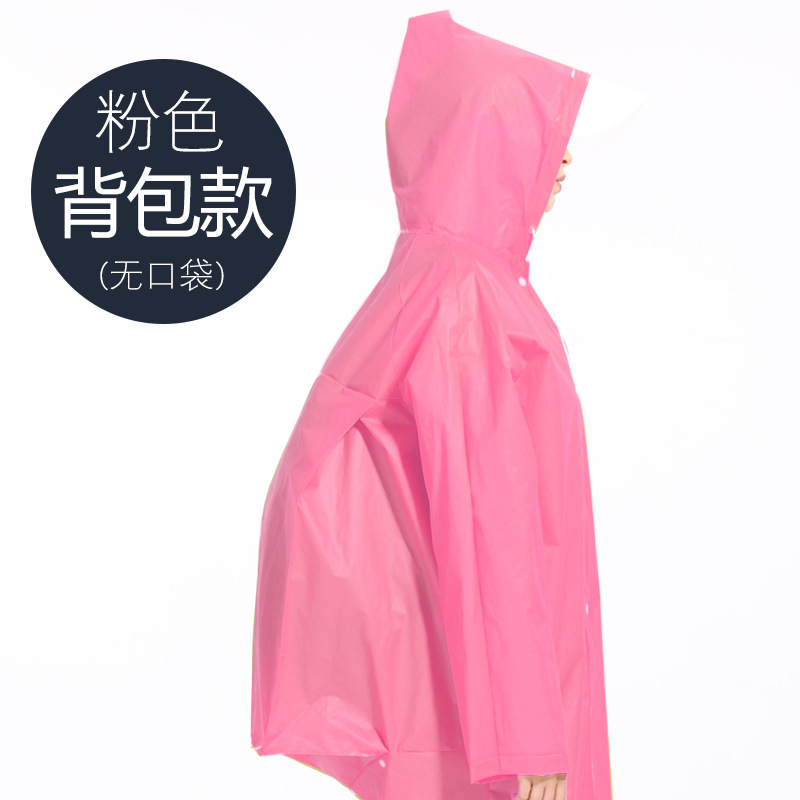 Cha colgar viajes al aire libre Eva impermeable mochila niños adultos largo senderismo escalada con sombrero engrosado poncho