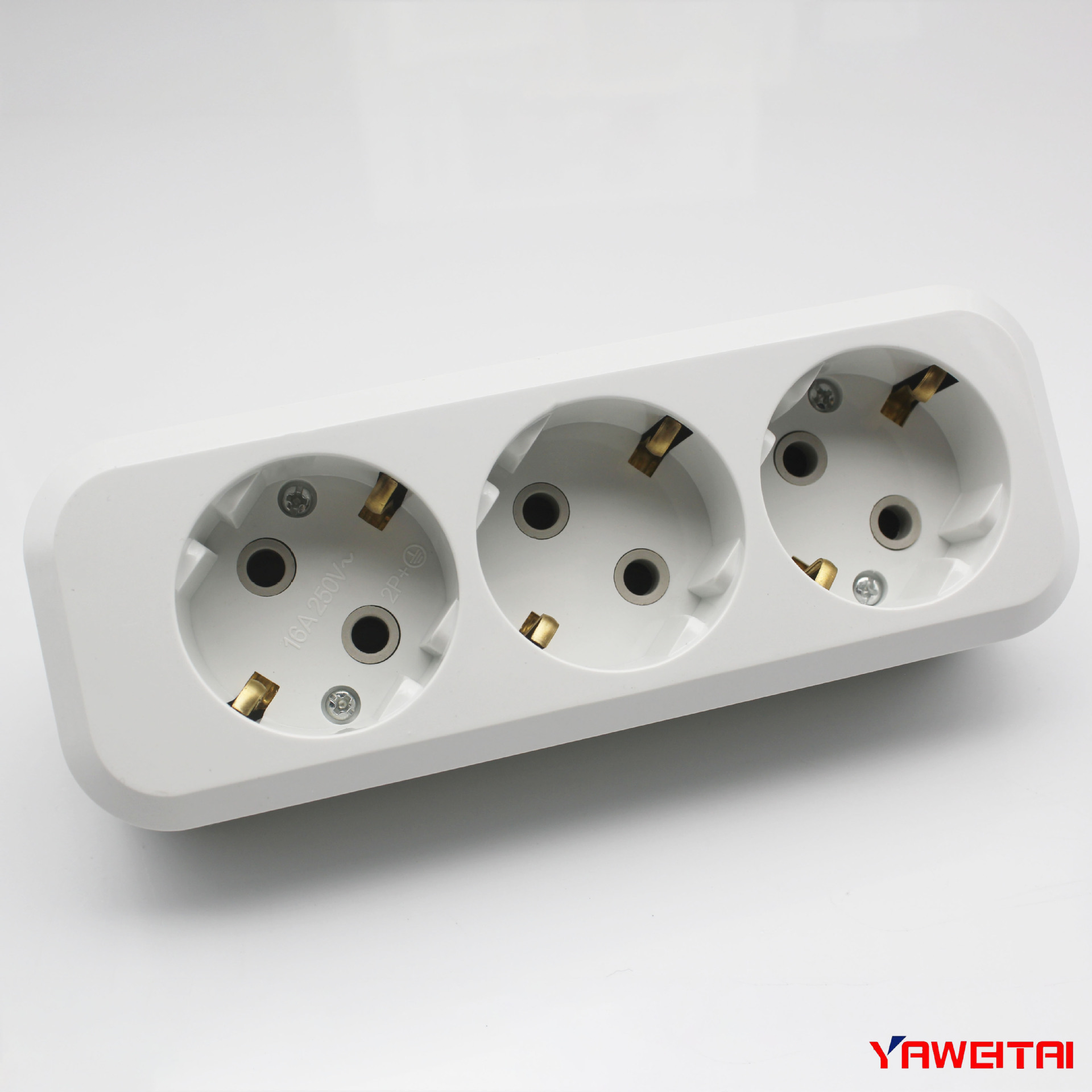 雅威排插带接地，东欧排插，Schuko三位/三孔排插