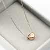 Fashionable golden necklace with letters, Korean style, English letters, pink gold, does not fade, wholesale