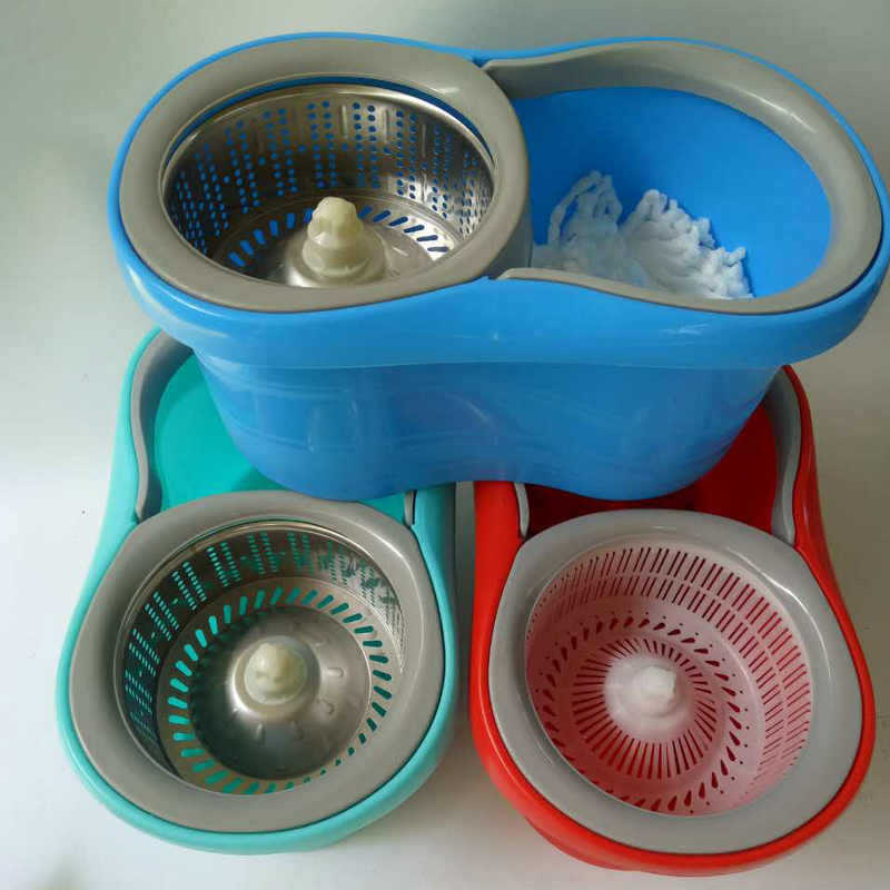 Automatic extrusion dewatering metal basket bucket splay mop bucket small waist rotating mop bucket manufacturers