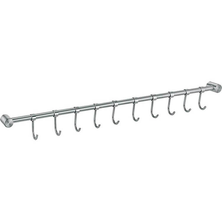 304 de acero inoxidable gancho de ropa de baño gancho de perforación cocina colgando varilla baño toalla gancho cocina fila gancho