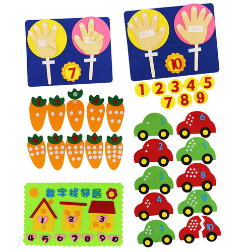 Self-made Non-woven Felt Educational Toys for Preschool Activity Areas
