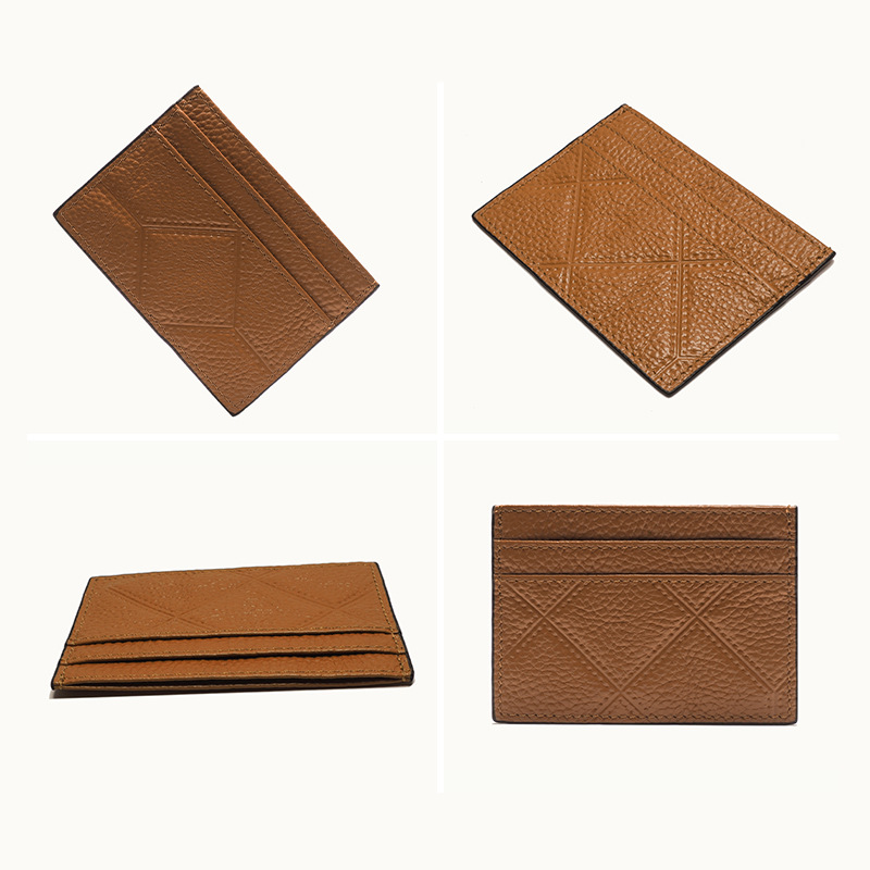 クロスボーダー本革超薄型カードバッグメンズシンプル名刺ホルダーレディース小型カードミニバスカードホルダーカードカバー