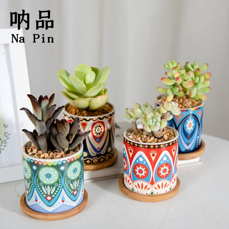 Na продукт внешней торговли экспорт завод прямой скандинавский простой Mantuo цветочный горшок керамический мясистый горшок костюм оптом